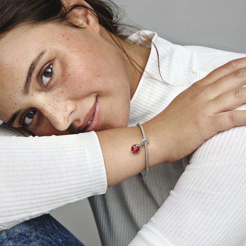 Piekarināmais āboliņa un bizbizmārītes amulets