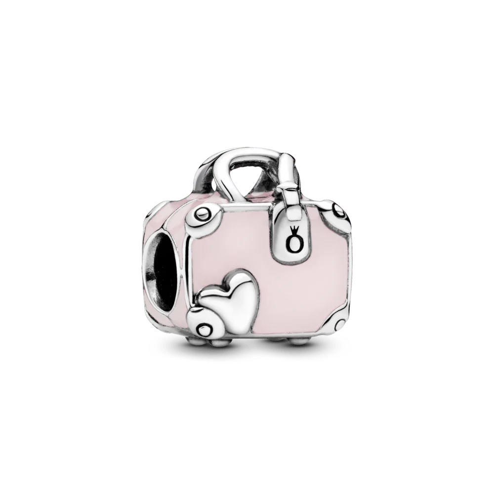 Rozā ceļojuma somas amulets