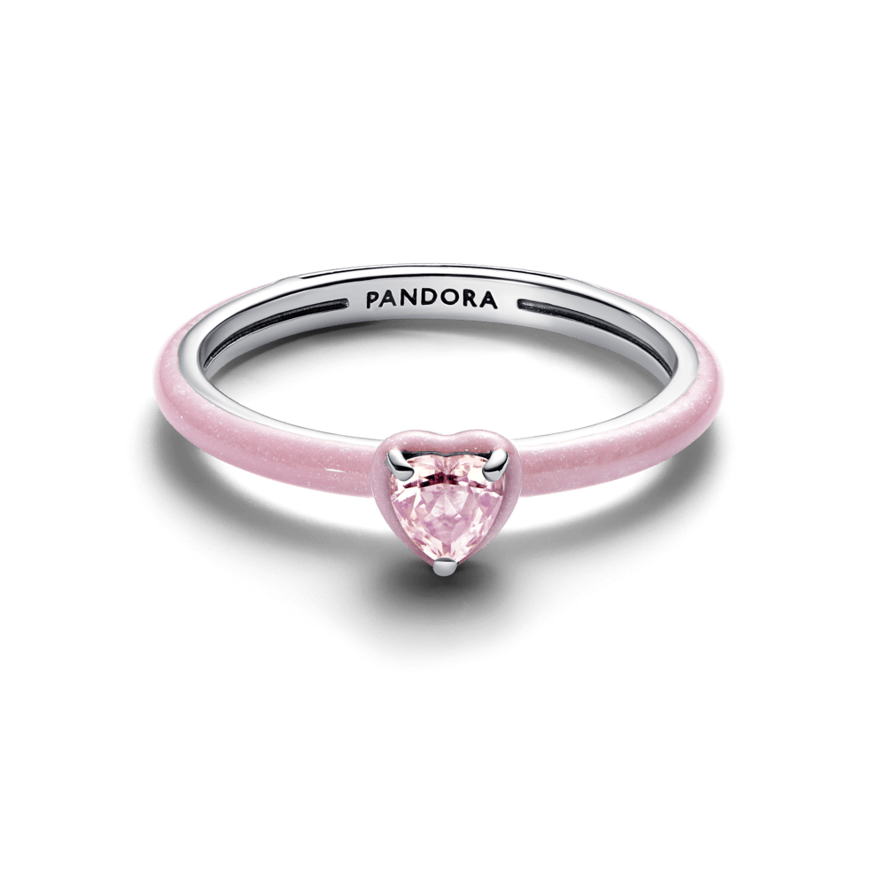 Rozā čakras sirds gredzens