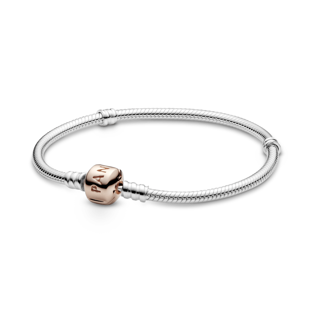 Pandora Moments čuskas raksta rokassprādze ar muciņas aizdari