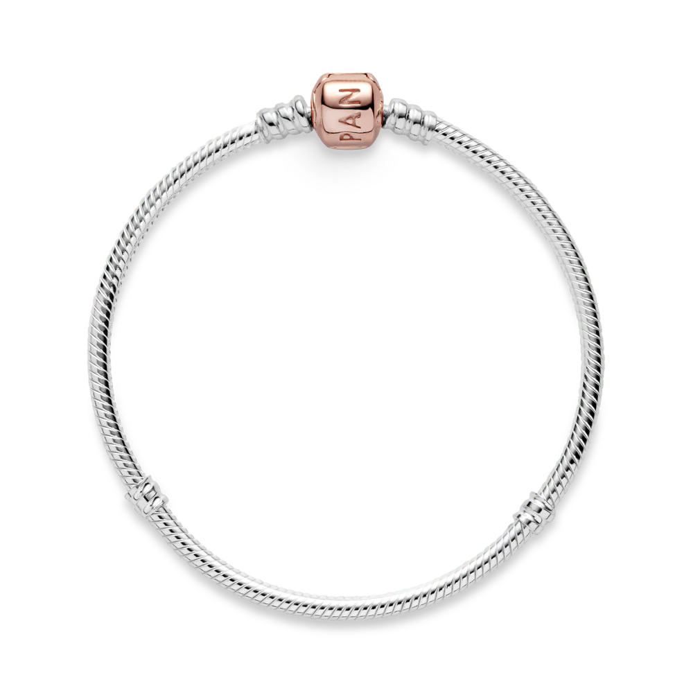 Pandora Moments čuskas raksta rokassprādze ar muciņas aizdari