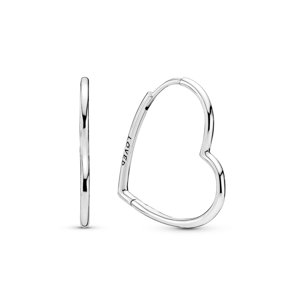 Asimetriski sirds stīpas auskari