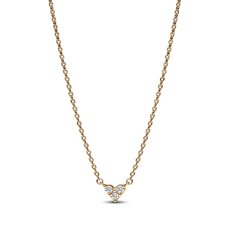 Dāvanu komplekts: Dzirkstošā bumbiera kaklarota & Trīskāršās akmens sirds auskari