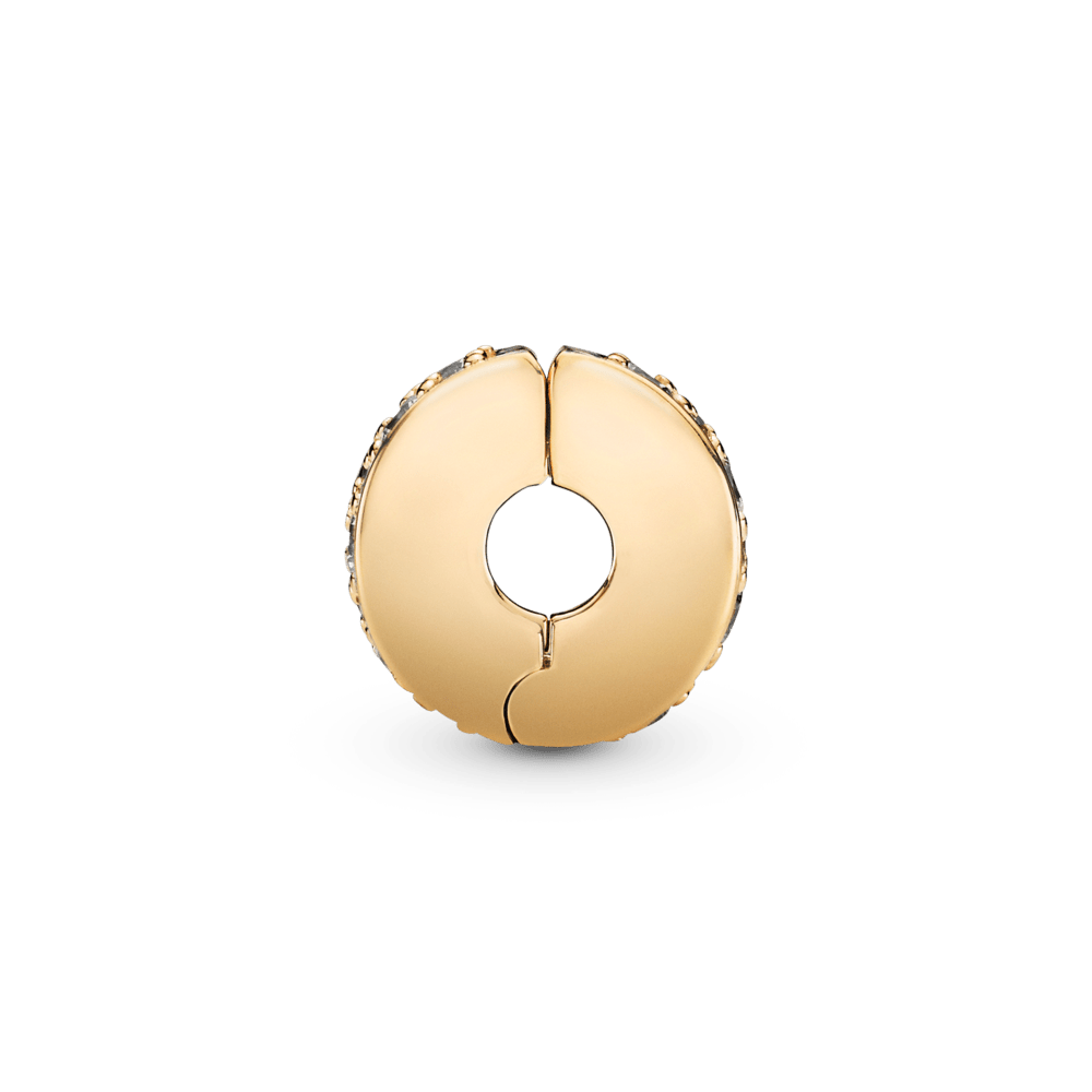 Piespraužams caurspīdīga pavé amulets