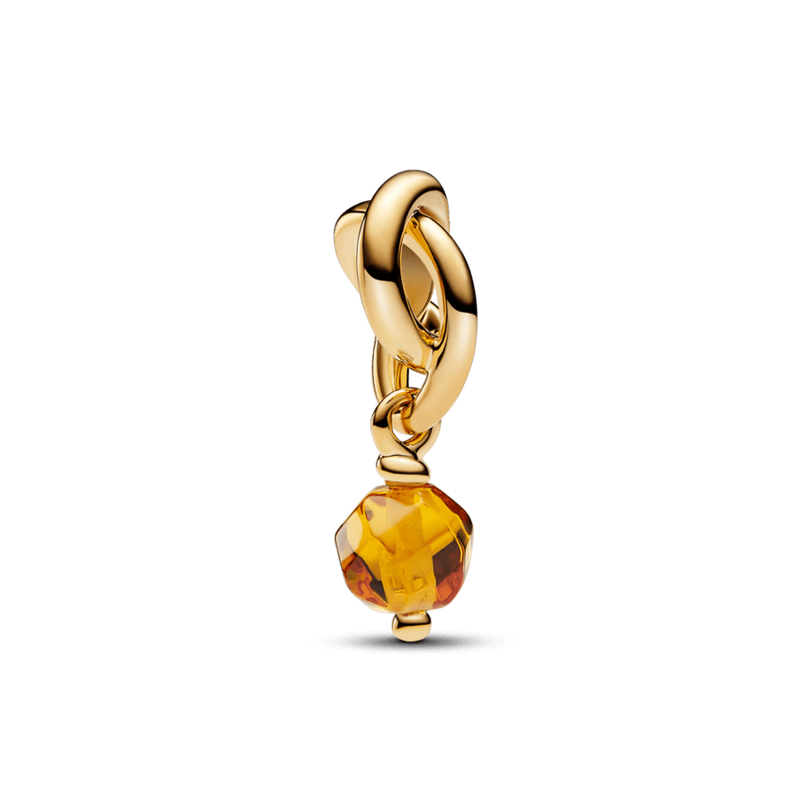 Slīpēts medus mūžības apļa amulets