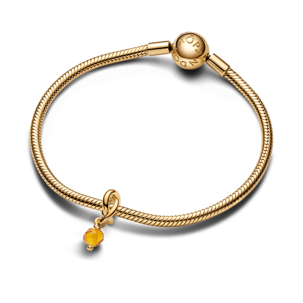 Slīpēts medus mūžības apļa amulets