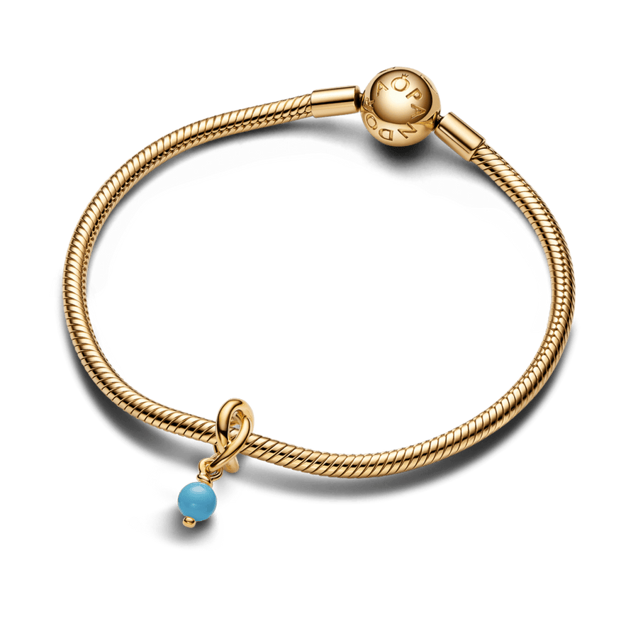 Tirkīza zilais mūžības apļa amulets