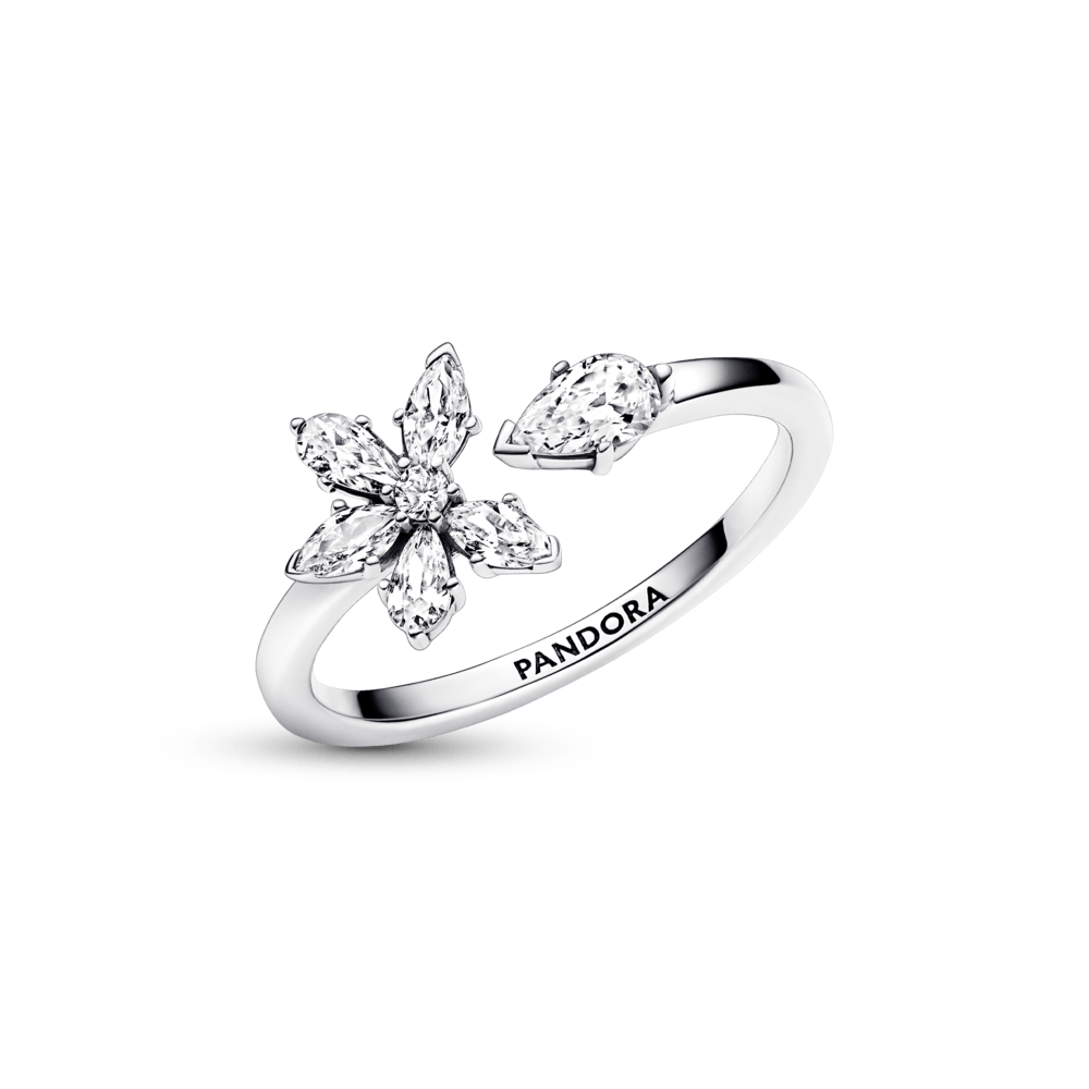 Mirdzošais atvērtā tipa herbārija ķekara gredzens