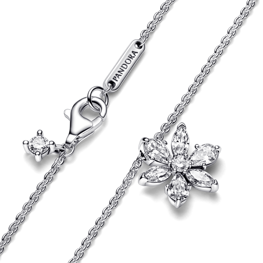 Mirdzošā kaklarota ar herbārija kķekara kulonu