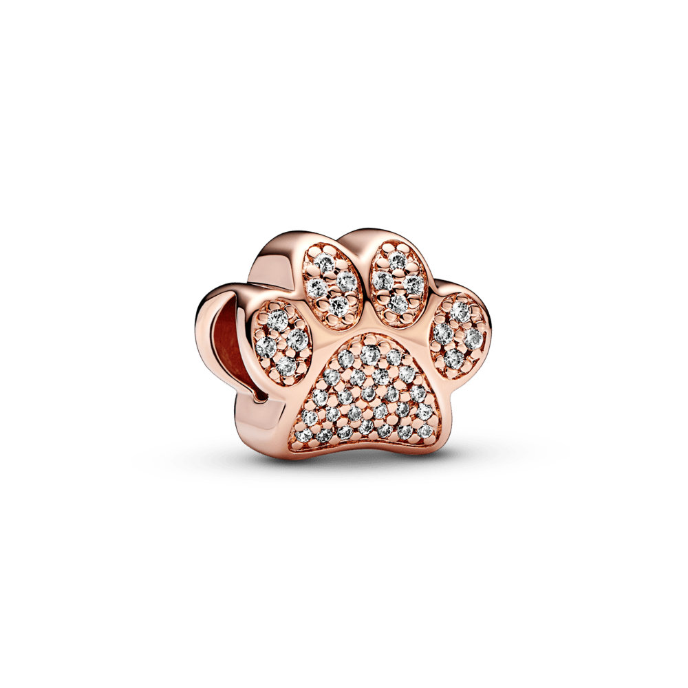 Mirdzošs ķepas nospieduma amulets