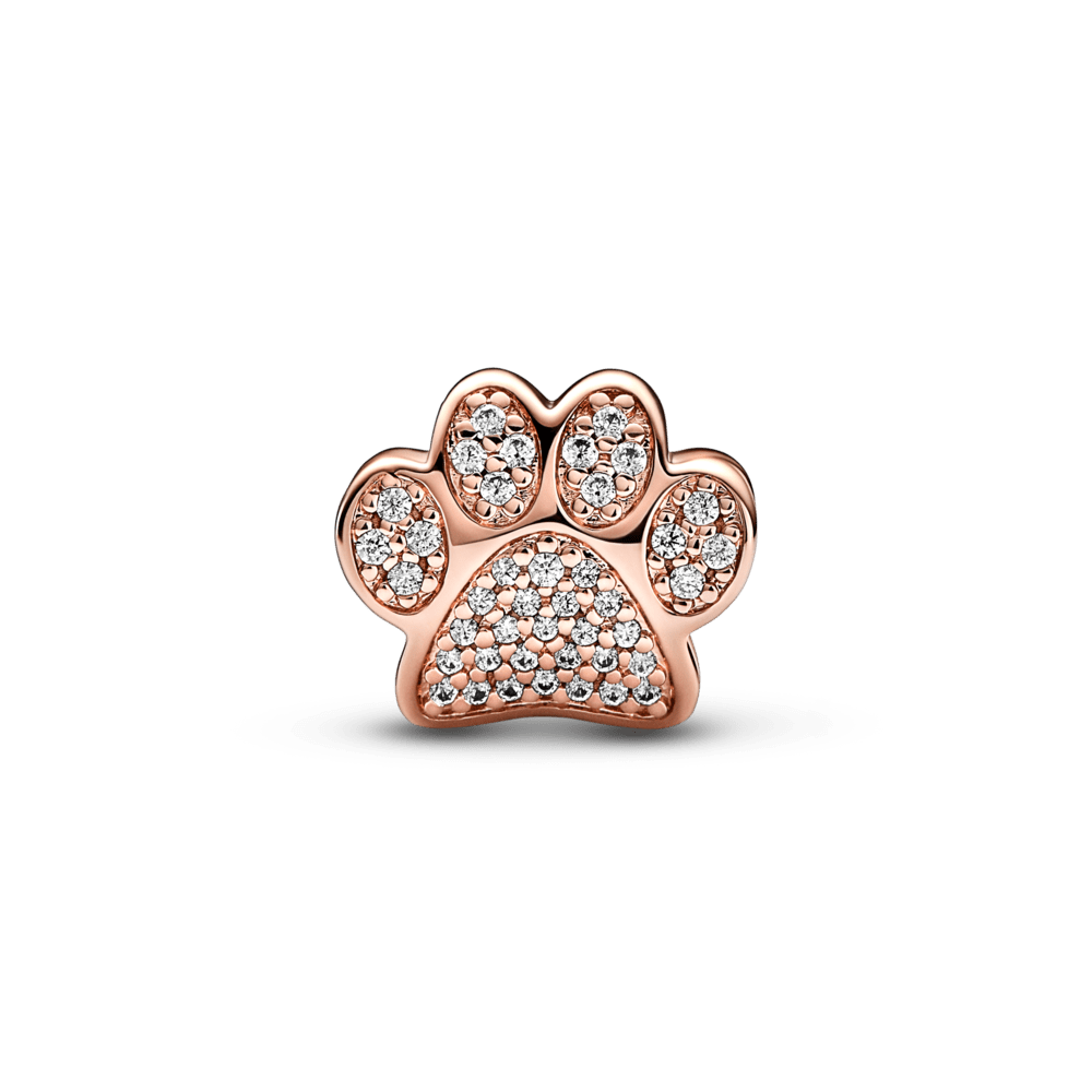 Mirdzošs ķepas nospieduma amulets