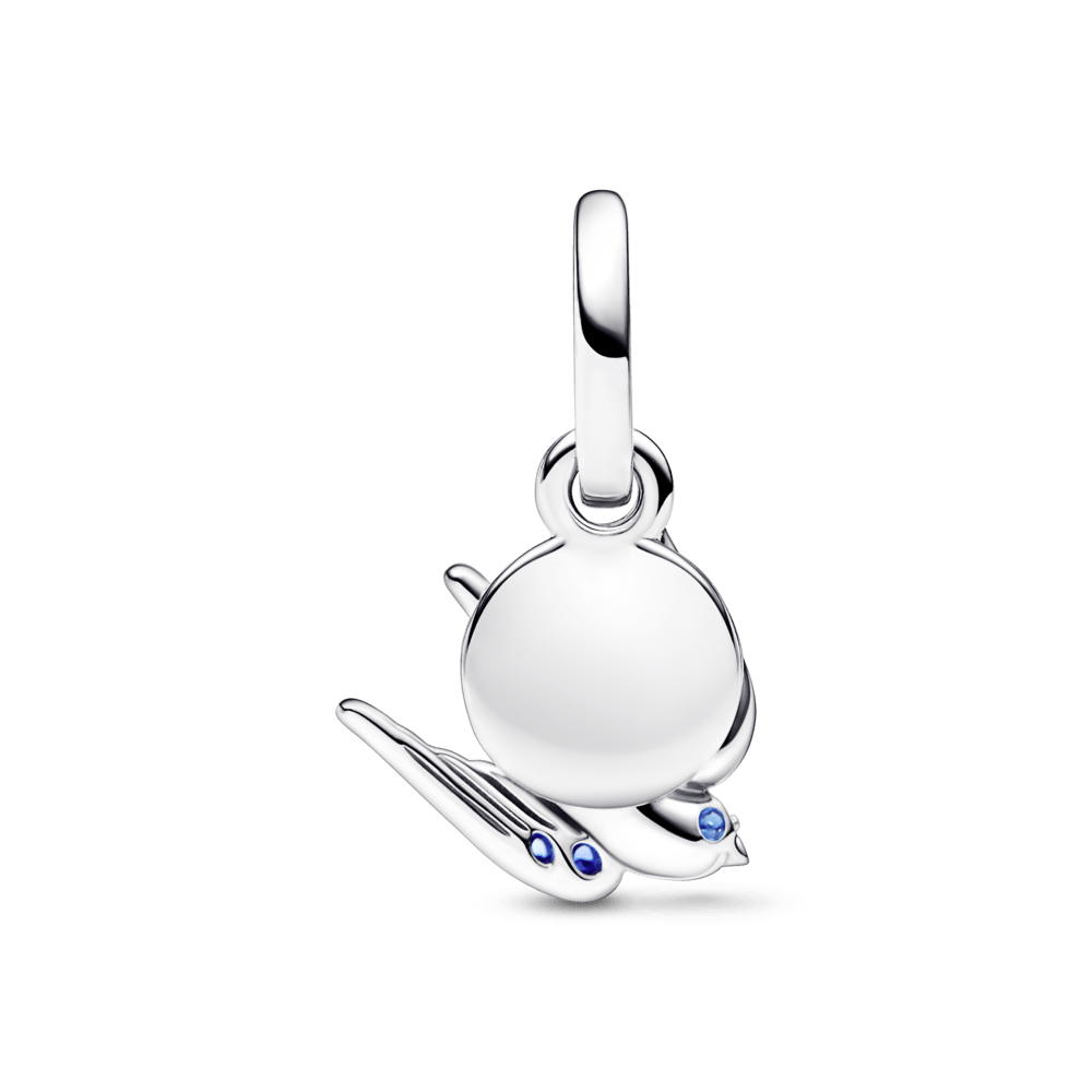 Mirdzošais dubultais piekarināmais bezdelīgas un citāta amulets