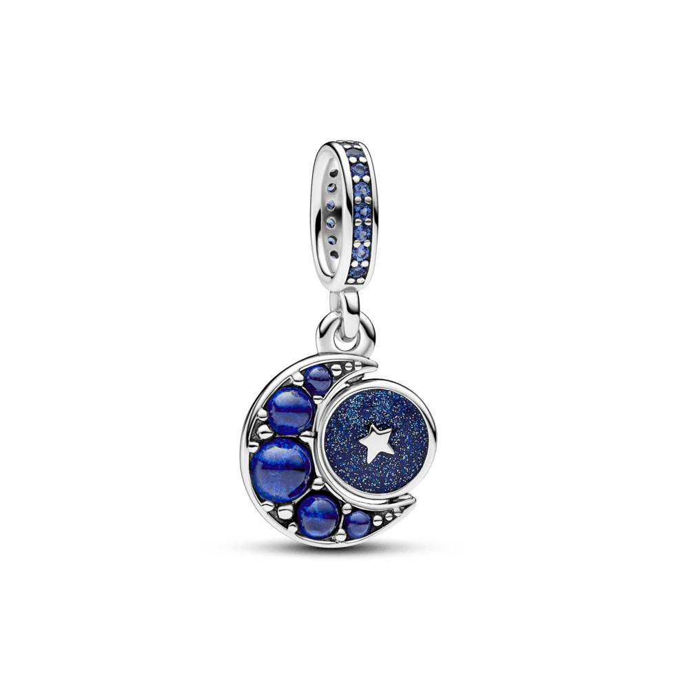 Dzirkstoši rotējošais mēness piekariņš