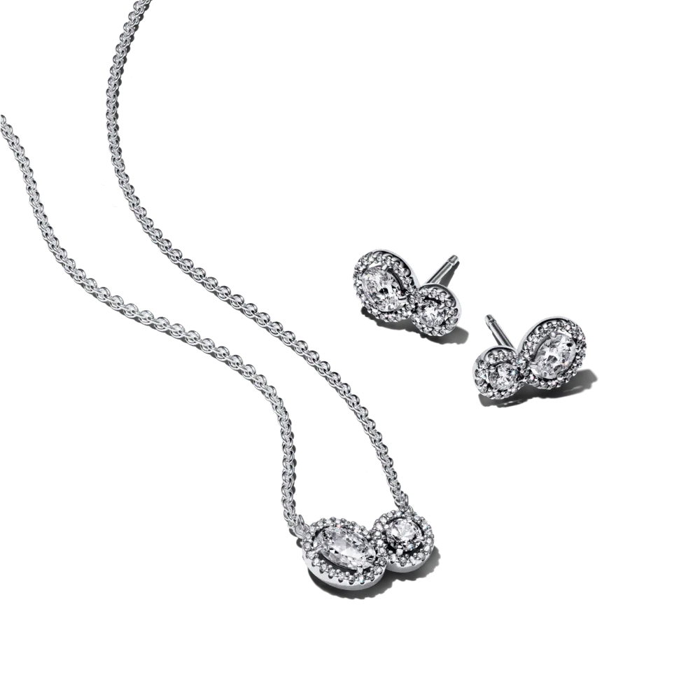 Dāvanu komplekts: Halo kaklarota & Halo stīpiņu auskari