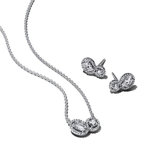 Dāvanu komplekts: Halo kaklarota & Halo stīpiņu auskari