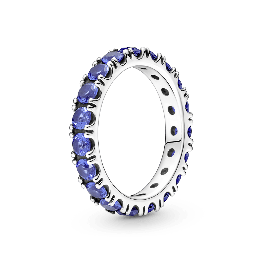 Mirdzošais mūžības gredzens ar rindiņām