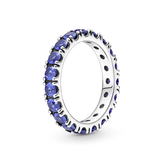 Mirdzošais mūžības gredzens ar rindiņām