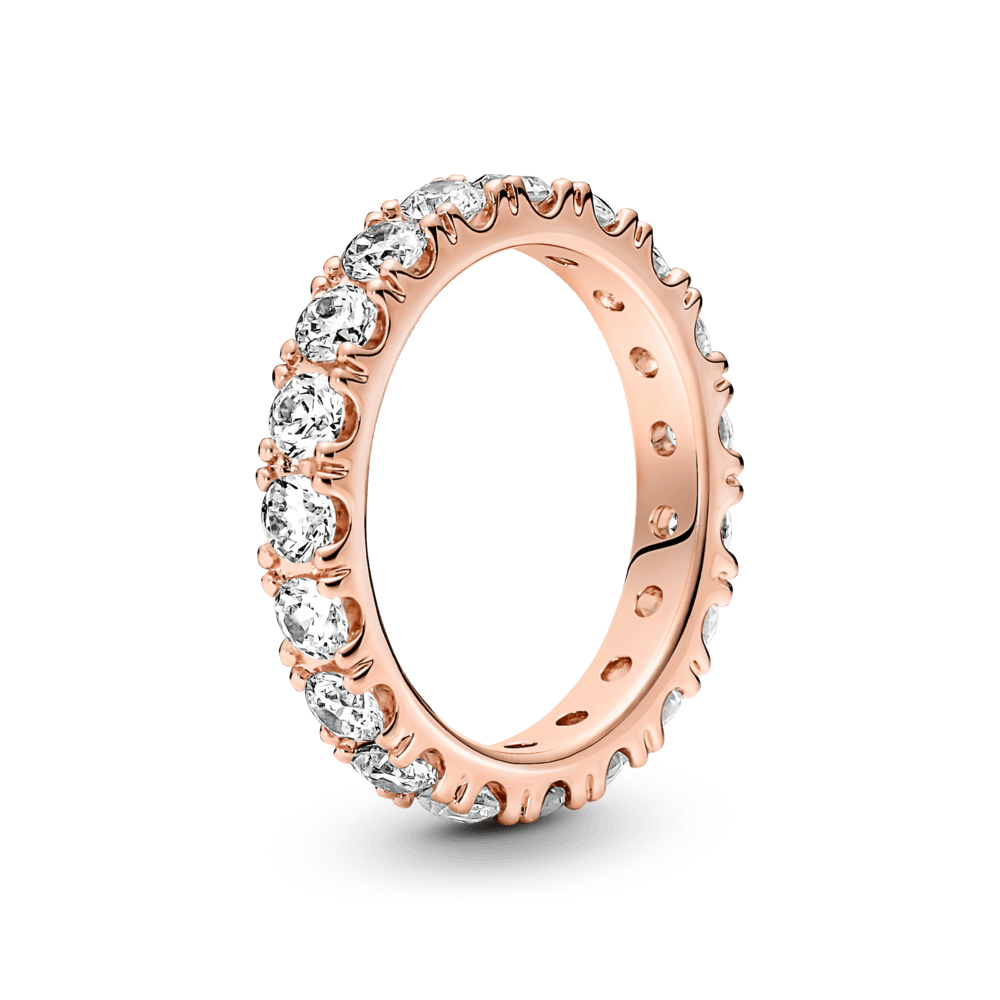 Mirdzošais mūžības gredzens ar rindiņām