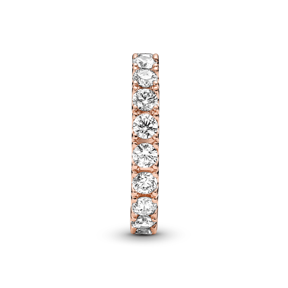 Mirdzošais mūžības gredzens ar rindiņām