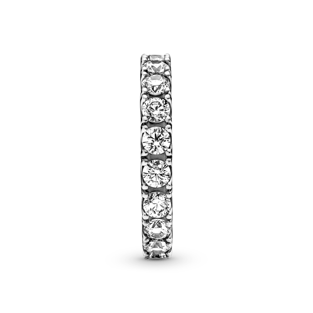 Mirdzošais mūžības gredzens ar rindiņām