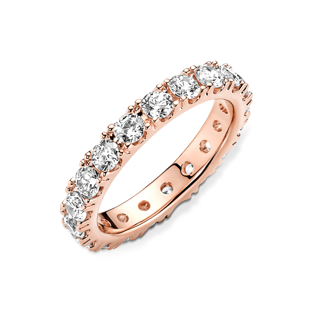 Mirdzošais mūžības gredzens ar rindiņām