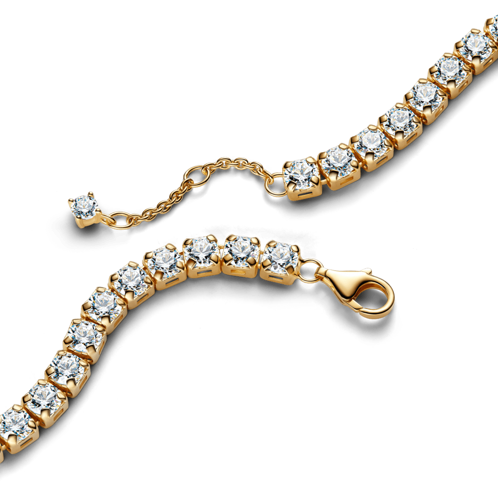 Mirdzoši greznā tenisa rokassprādze