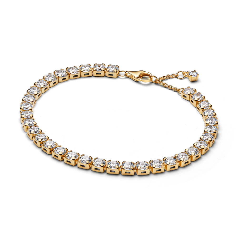 Mirdzoši greznā tenisa rokassprādze