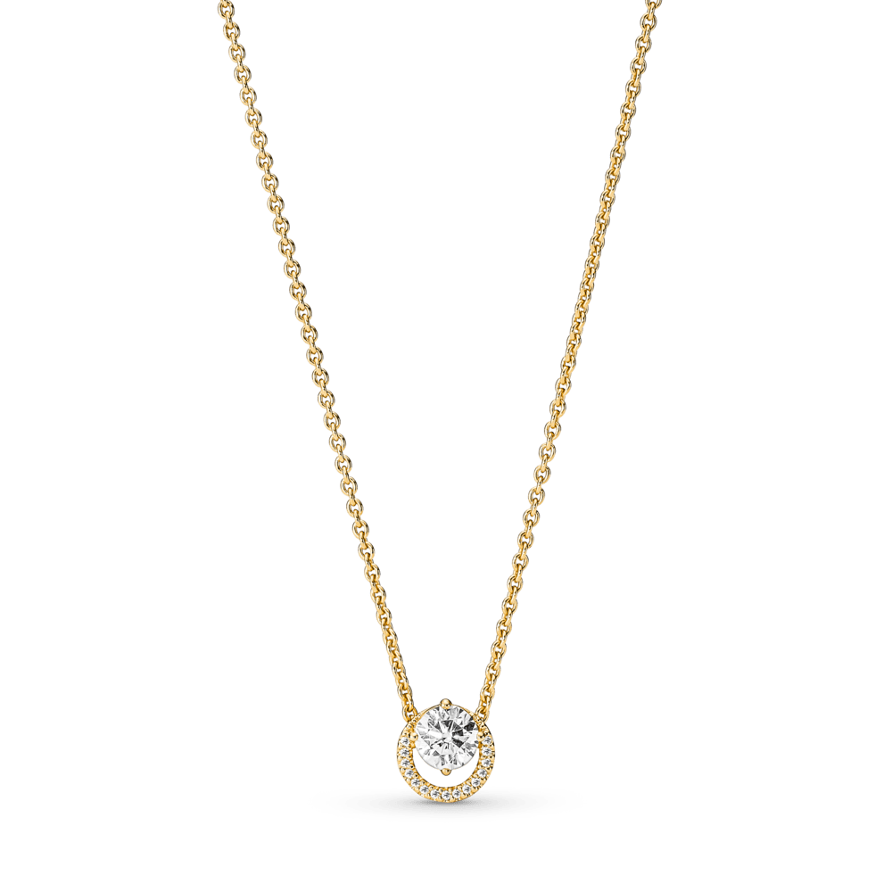 Mirdzošā, pieguļošā kaklarota ar kulonu