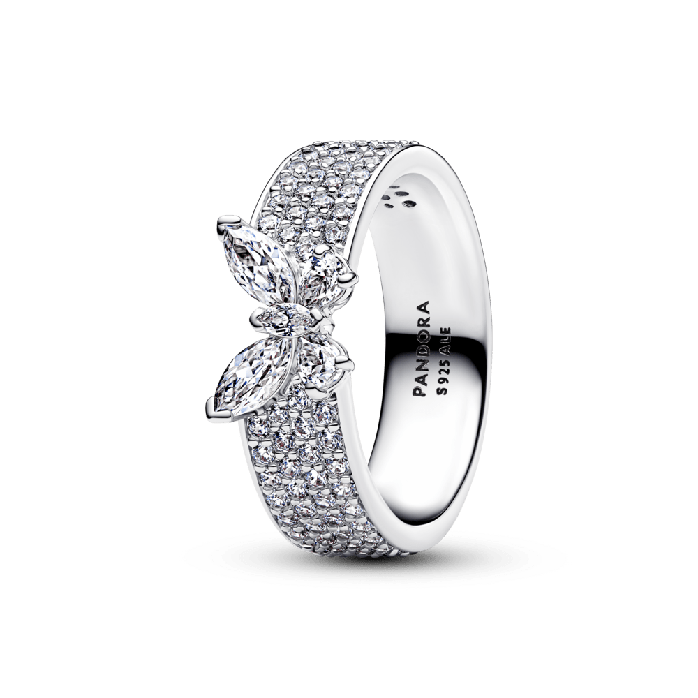 Spindintis drąsaus stiliaus žiedas „Drugelis“ - Pandora Lietuva