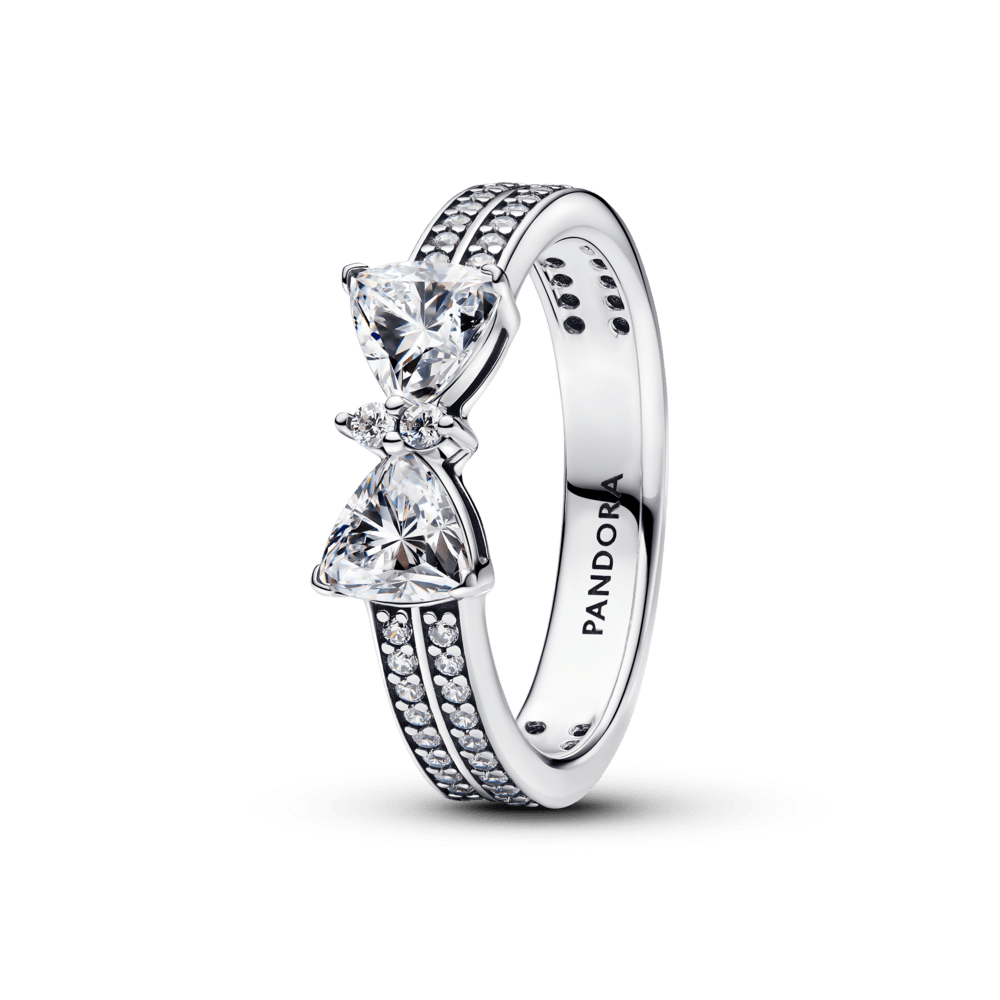 Mirdzoša tauriņa divrindu gredzens