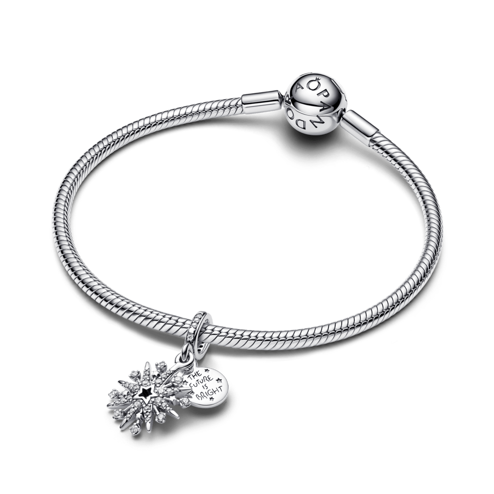 Mirdzošs dubultais uguņošanas amulets