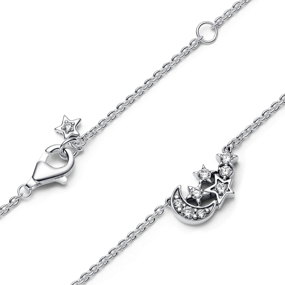 Mirdzošā mēness un zvaigznes kaklarota