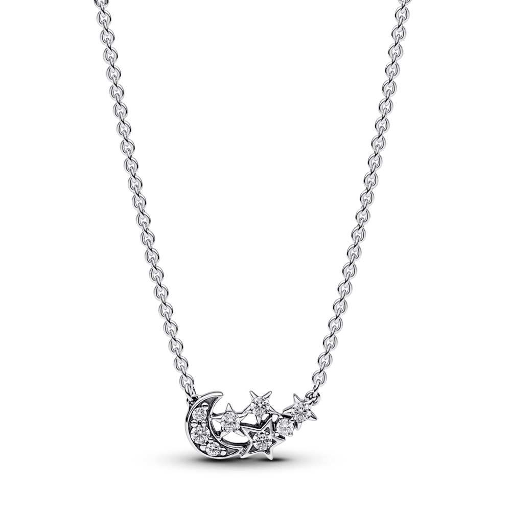 Mirdzošā mēness un zvaigznes kaklarota