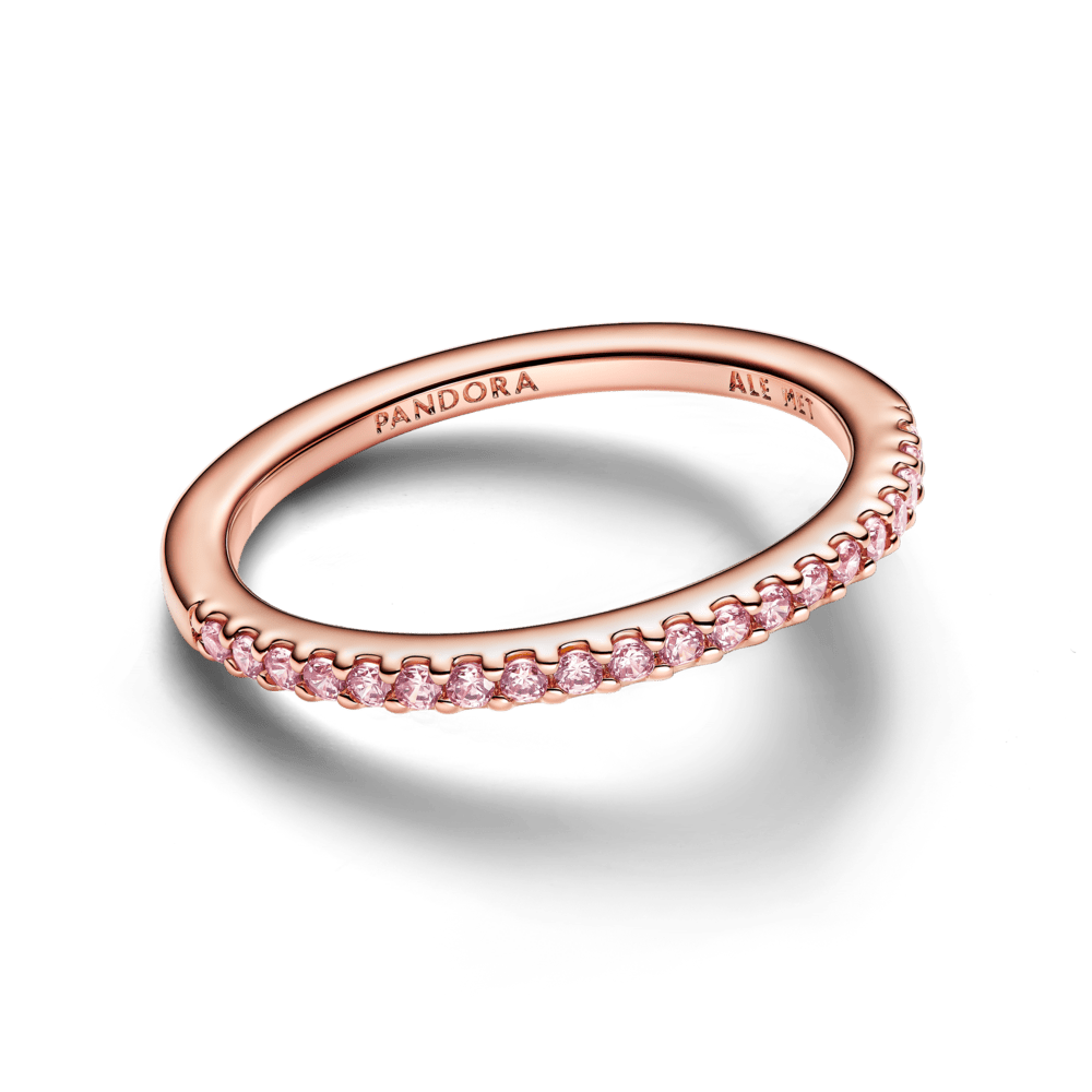 Mirdzošs rozā gredzens