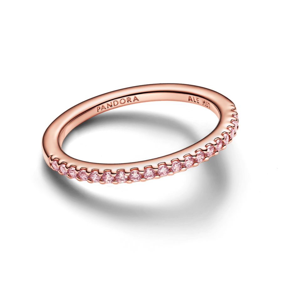 Mirdzošs rozā gredzens