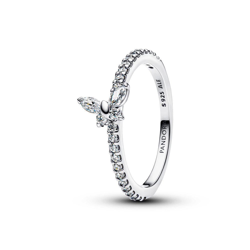 Mirdzošais tauriņa gredzens