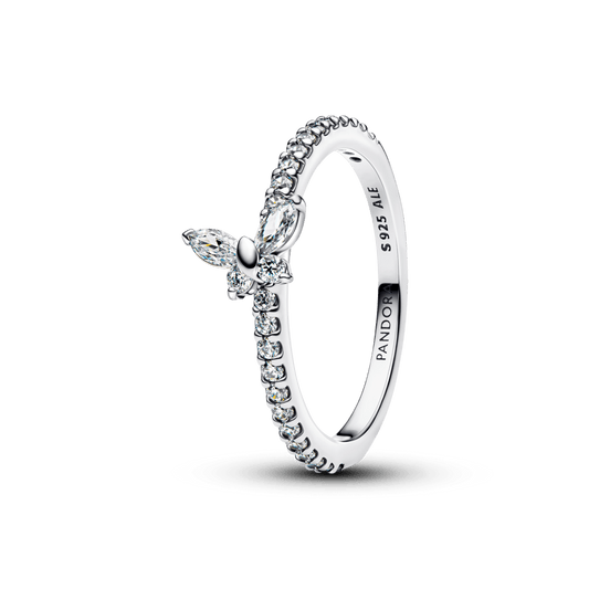 Mirdzošais tauriņa gredzens