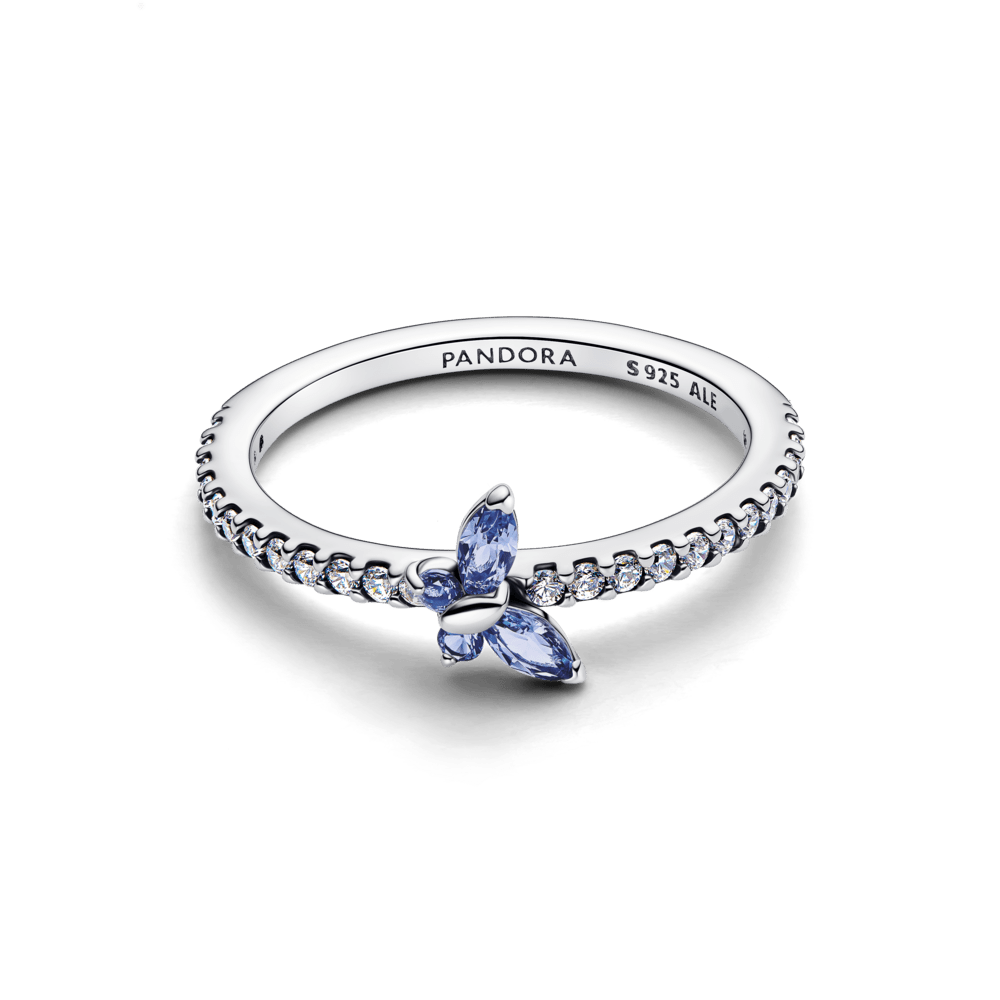 Mirdzošais tauriņa gredzens