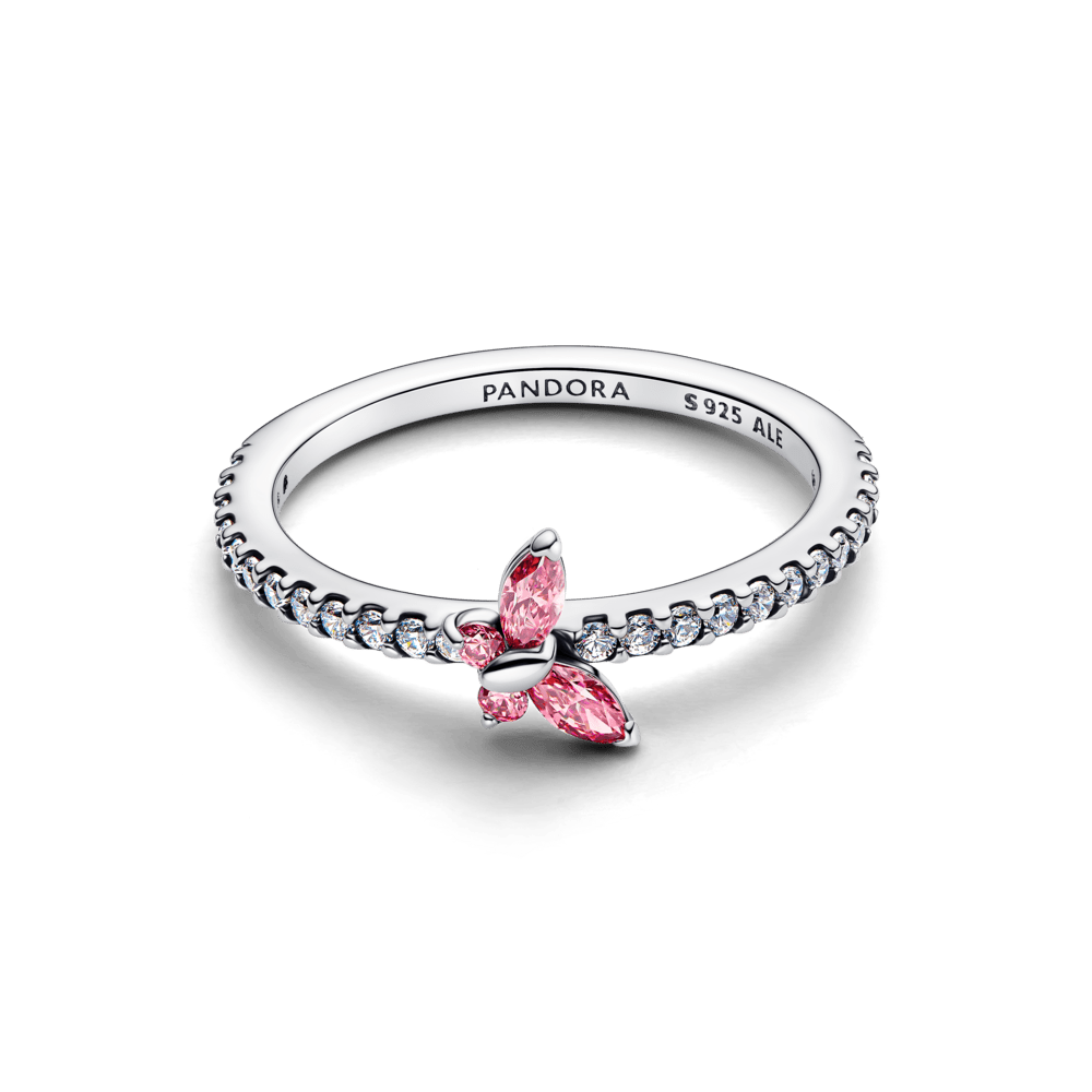 Mirdzošais tauriņa gredzens