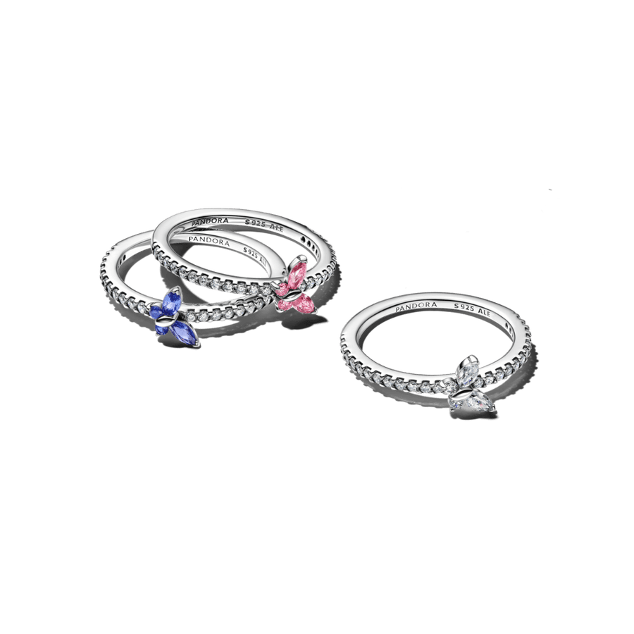 Mirdzošais tauriņa gredzens