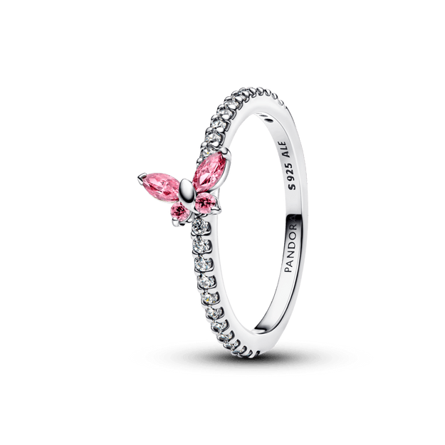 Mirdzošais tauriņa gredzens