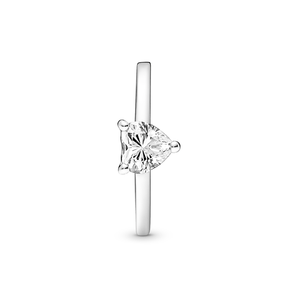 Mirdzošais gredzens ar vienu sirsniņformas akmentiņu