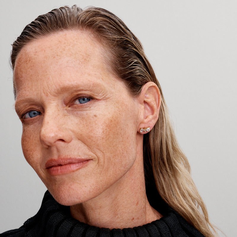 Stīpiņu auskari Mirdzošais tauriņš