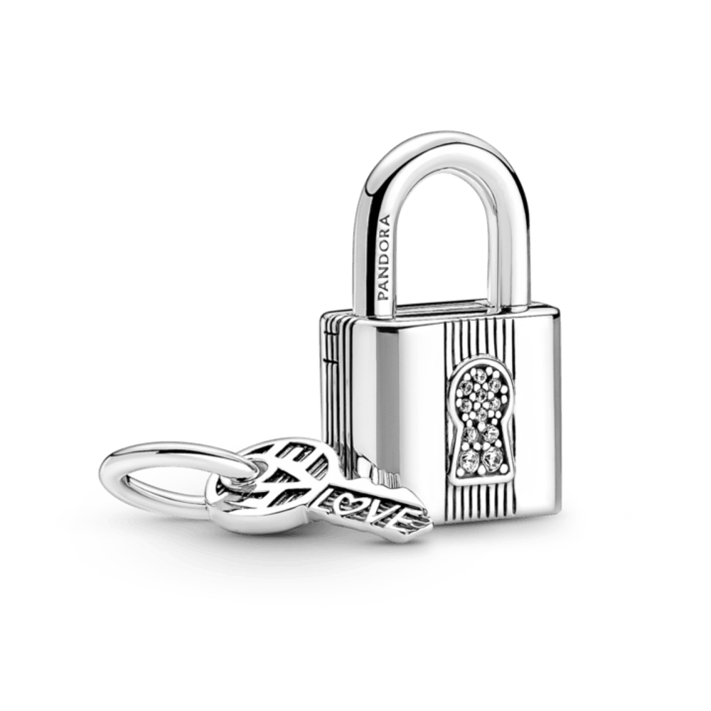 Piekarināmais slēdzenes un atslēgas amulets