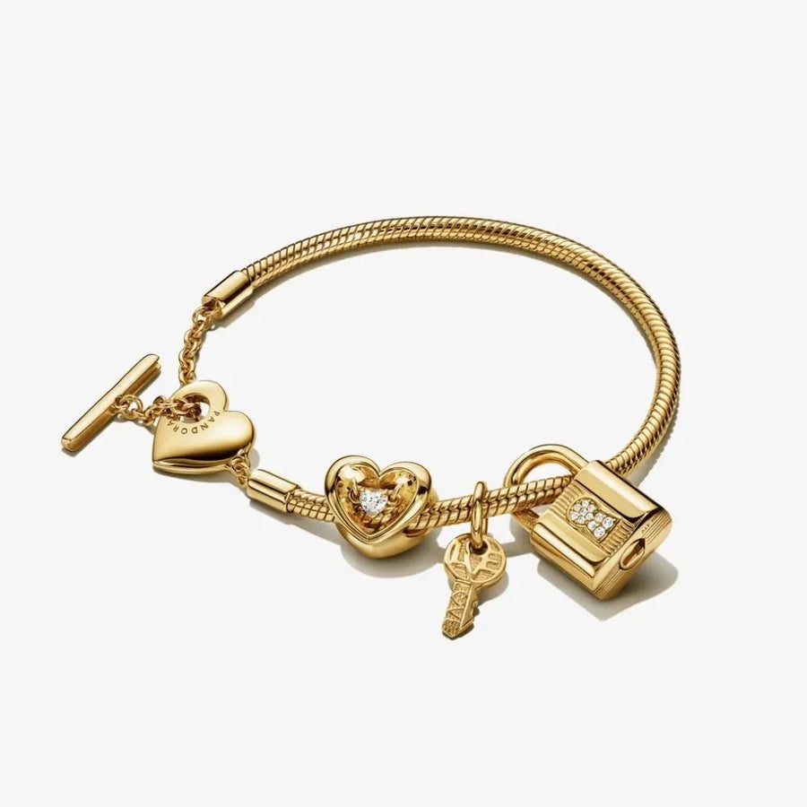 Piekarināmais slēdzenes un atslēgas amulets