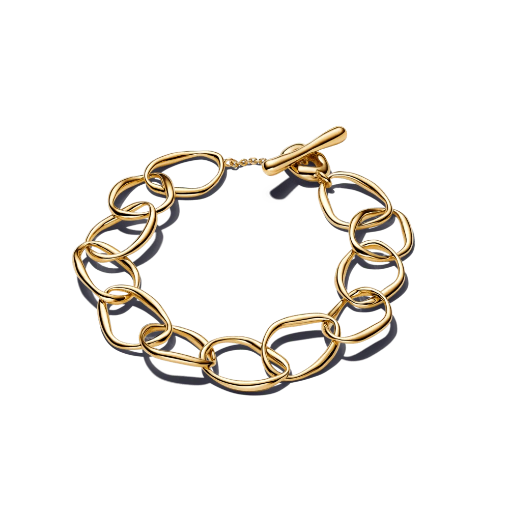 Organiskas formas savstarpēji savienotu posmu rokassprādze