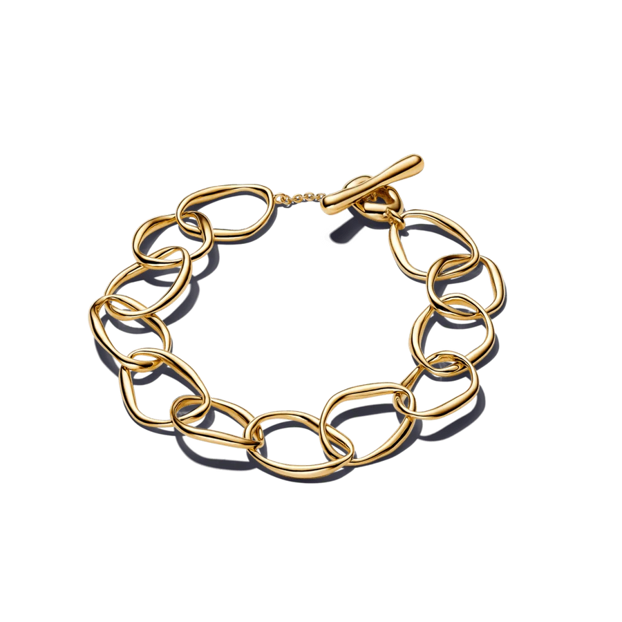 Organiskas formas savstarpēji savienotu posmu rokassprādze