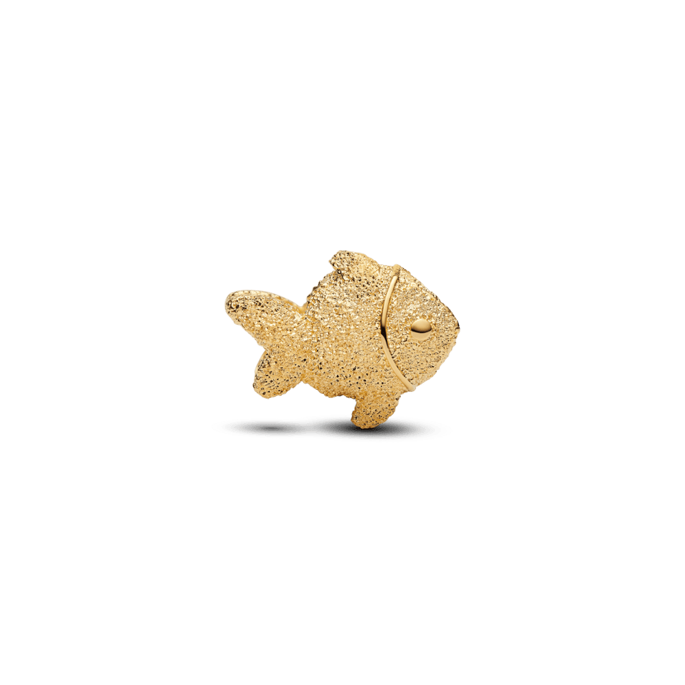 Teksturēts zivs mini amulets