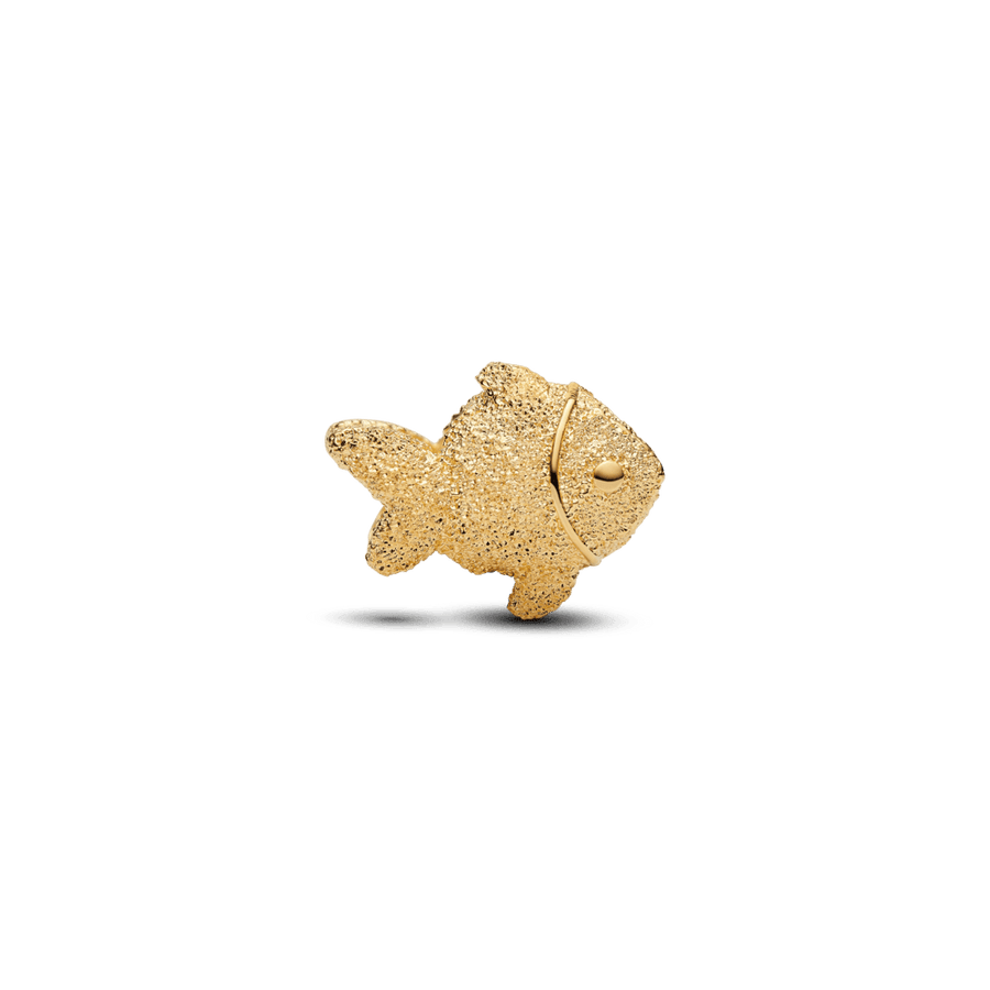 Teksturēts zivs mini amulets