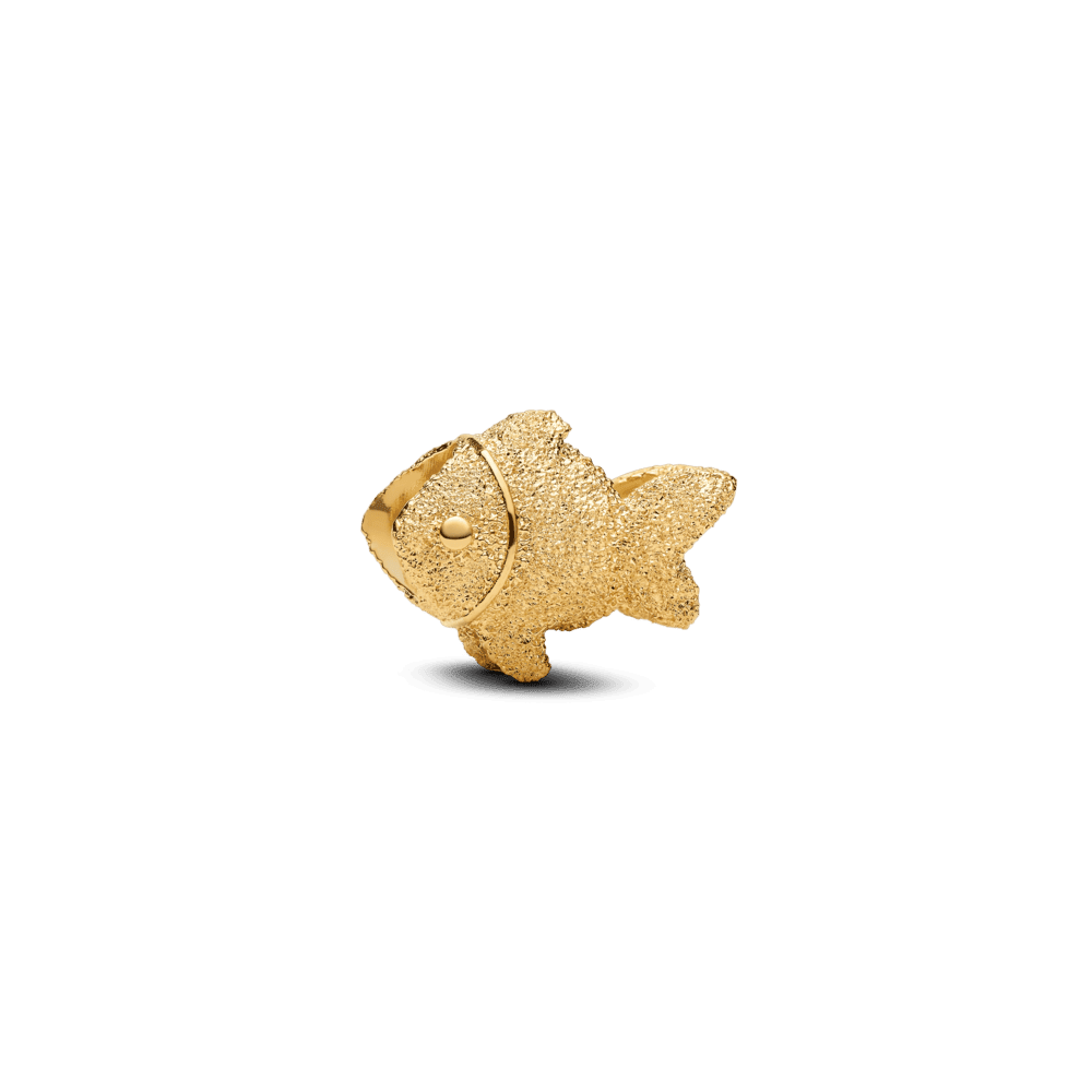 Teksturēts zivs mini amulets